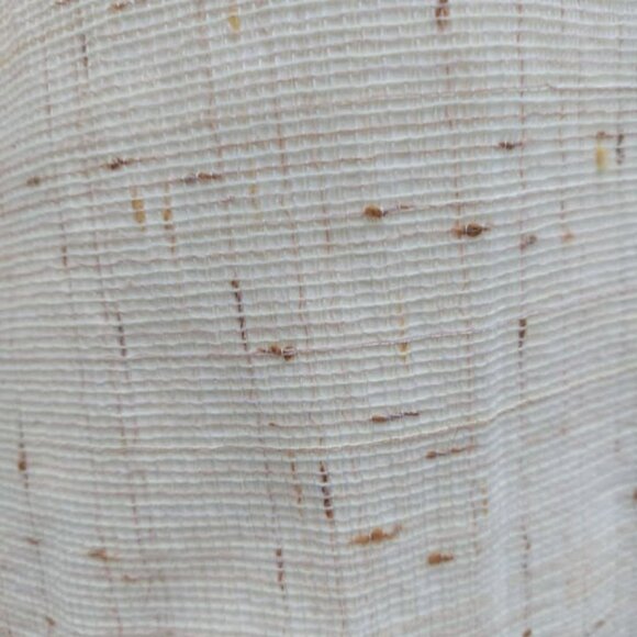 Vintage retro 1970s textured lined curtain panels - each panel is 38"W x 44"L - Picture 1 of 6